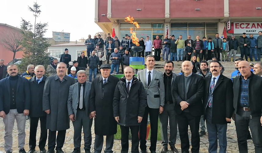 Bayburt'ta tamamlanan doğalgaz hattı için tören düzenlendi