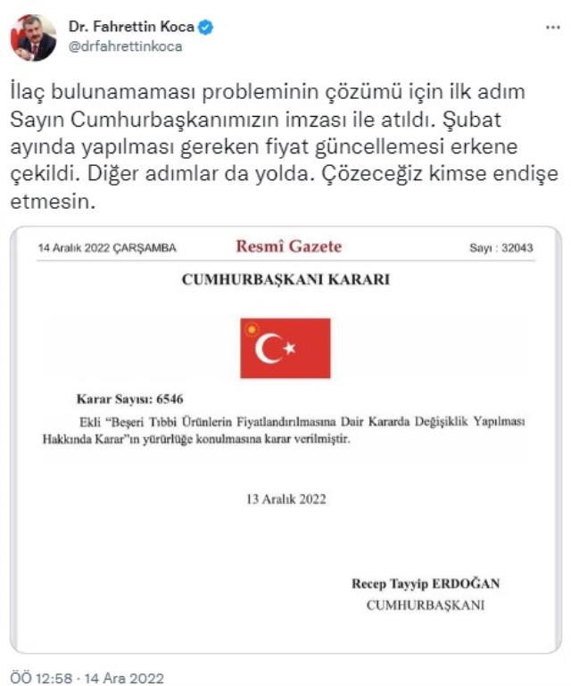 Sağlık Bakanı'ndan kafa karıştıran açıklama! Zam geldi, sorun çözüldü