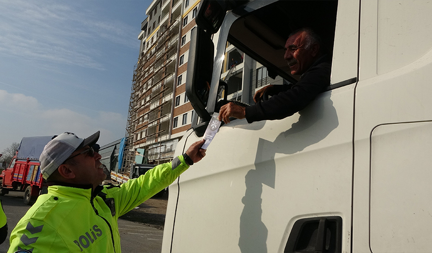 Ordu'da trafikte zorunlu kış lastiği denetimleri yapılmaya başlandı