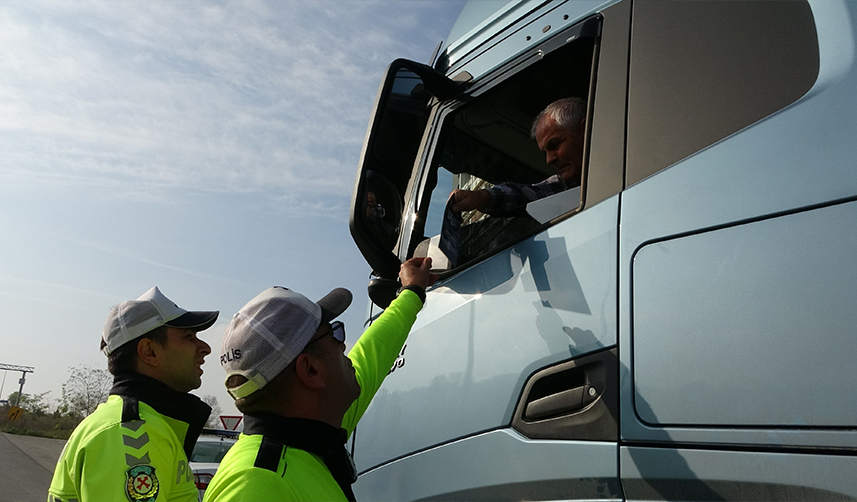 Ordu'da trafikte zorunlu kış lastiği denetimleri yapılmaya başlandı