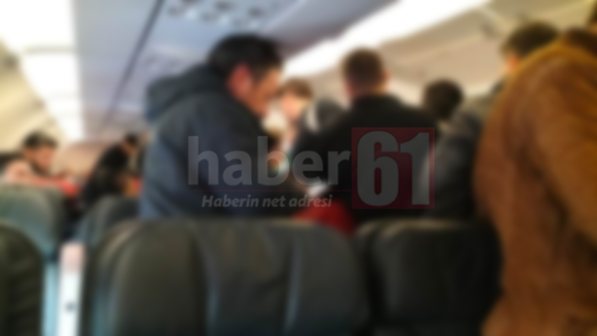 İstanbul Trabzon uçağında gerginlik! Polis çağırıldı