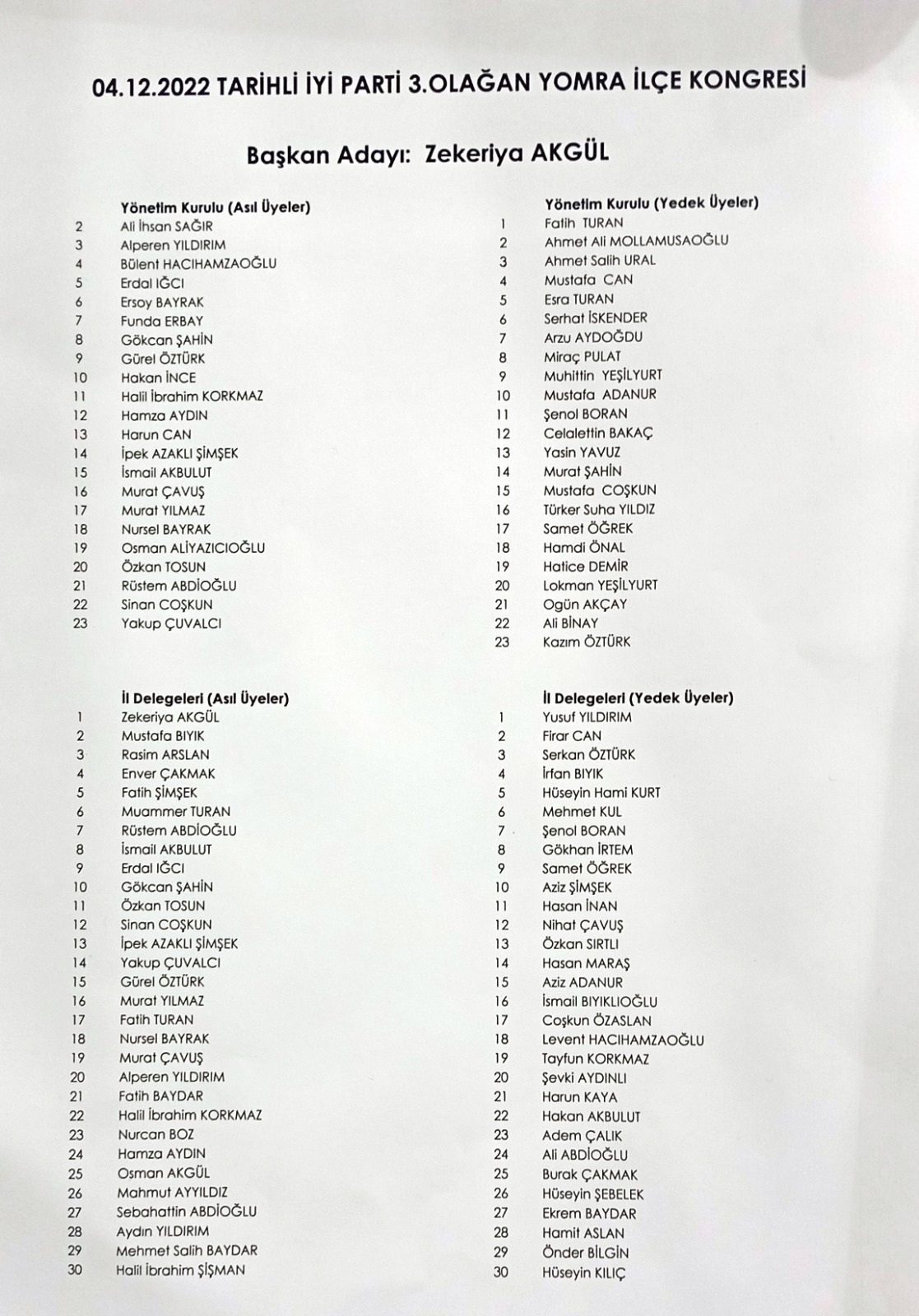 Trabzon'da İYİ Parti Yomra'da kongre heyecanı