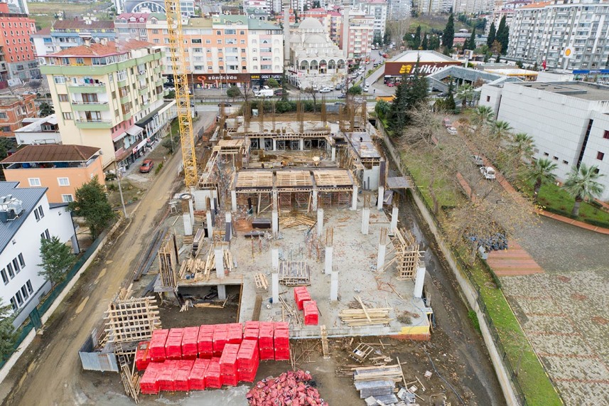 Akçaabat'taki proje ortaya çıkmaya başladı