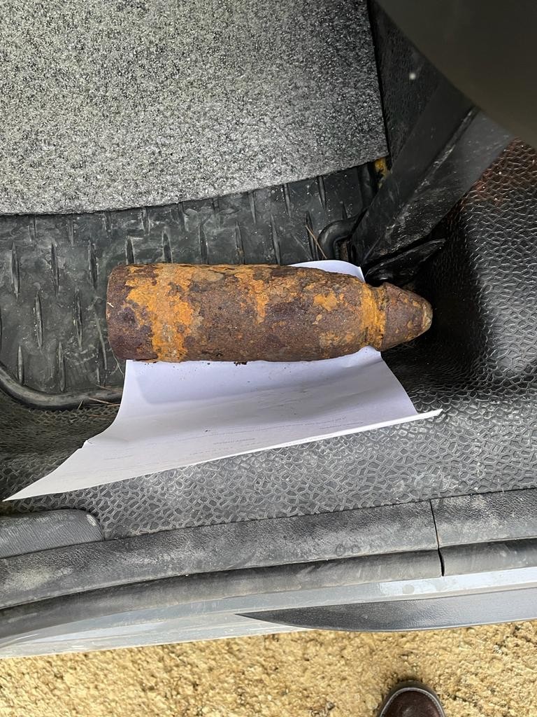 müzede sergilenen top mermisi paniğe sebep oldu