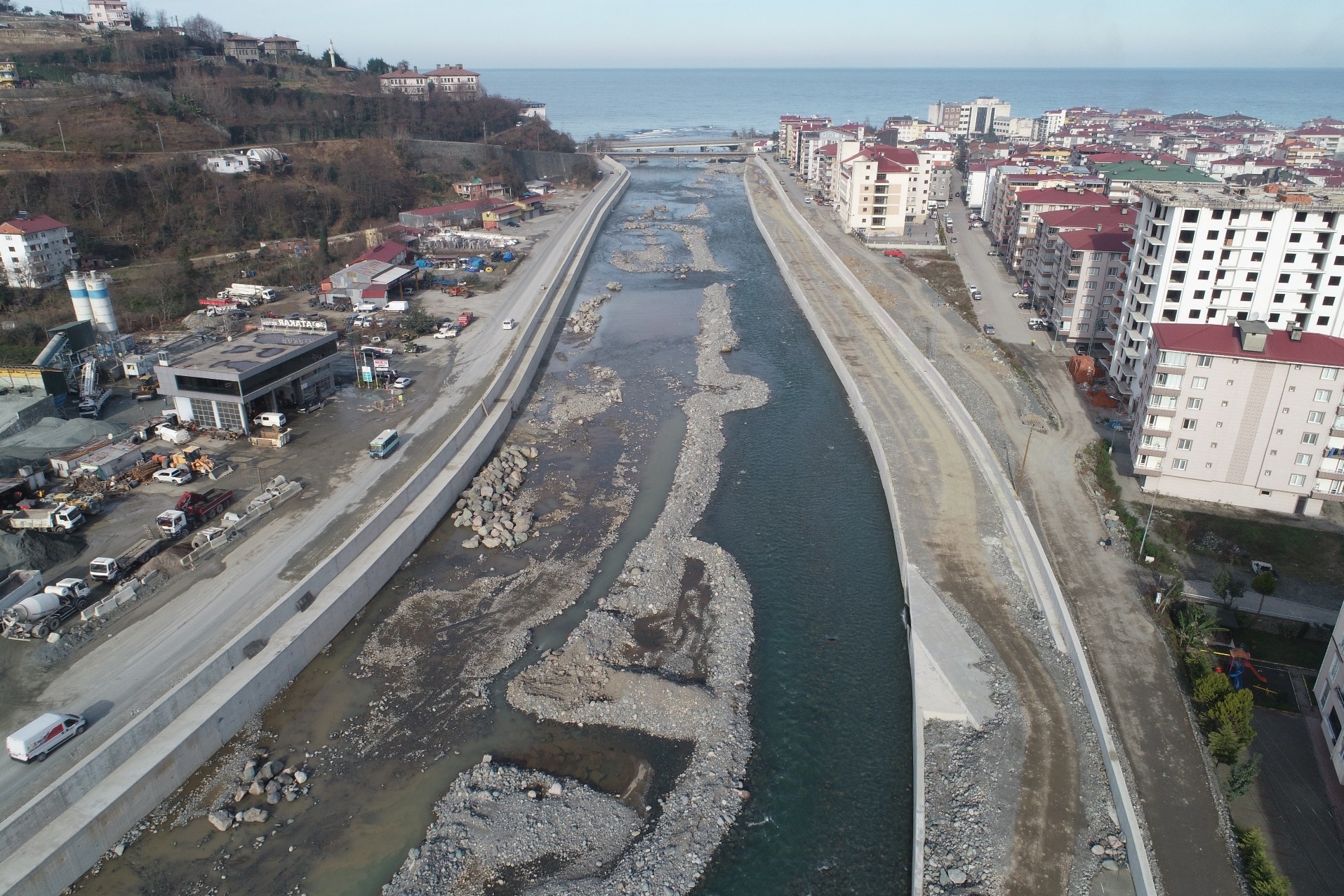 Artvin'de sel öncesi ve sonrası çalışmaları görüntülendi