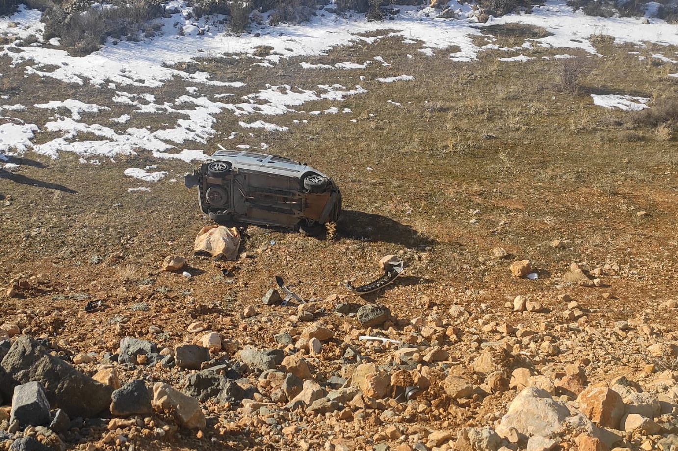 Gümüşhane’de trafik kazası! Trabzon'daki çocuklarının yanından dönüyordu