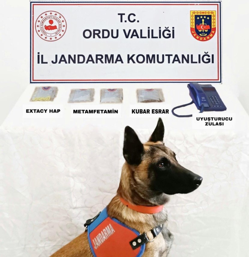 Ordu'da ele geçirildi! Sabit telefonu uyuşturucu zulası yapmışlar