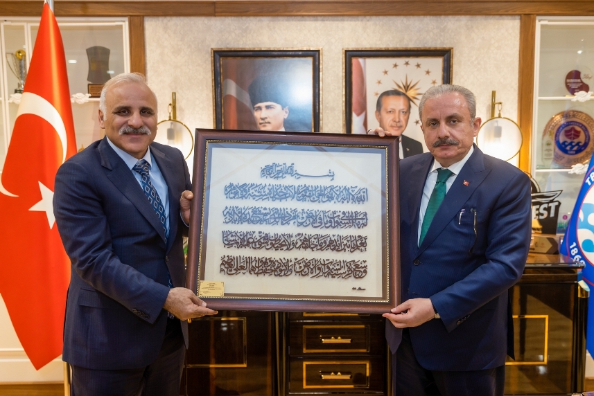 TBMM Başkanı Şentop Büyükşehir’i ziyaret etti