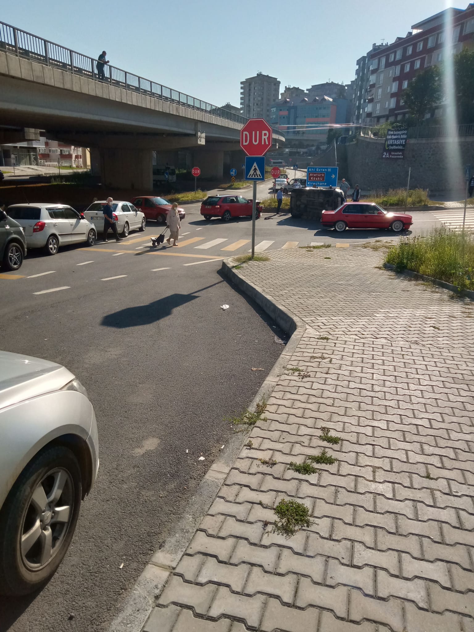 Trabzon’da isyan ettiren kavşak! Kazalar bıktırdı