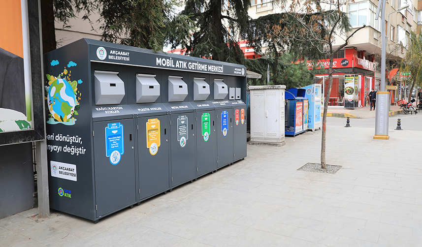 Akçaabat'a mobil atık getirme ünitesi! Sayıları artıyor