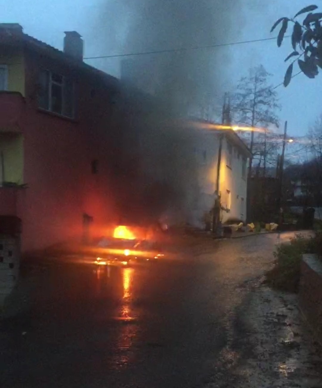 Rize'de acı olay! Yanarak can verdi