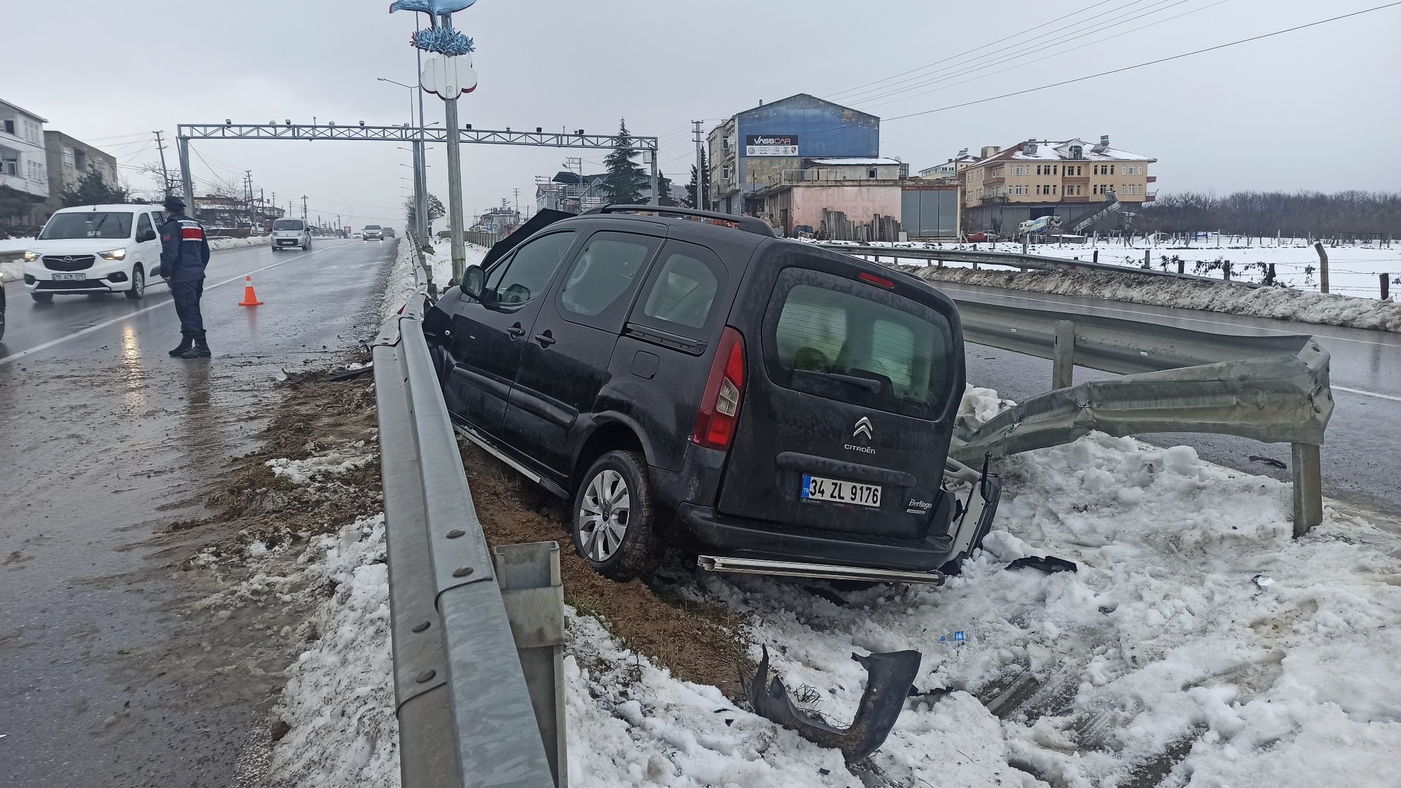 Samsun'da trafik kazası! 2 yaralı