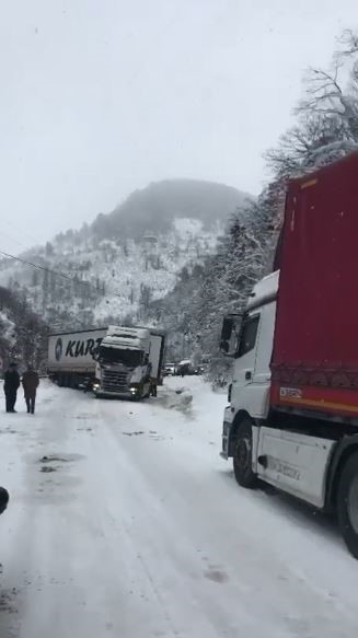Artvin’de ulaşıma kar engeli