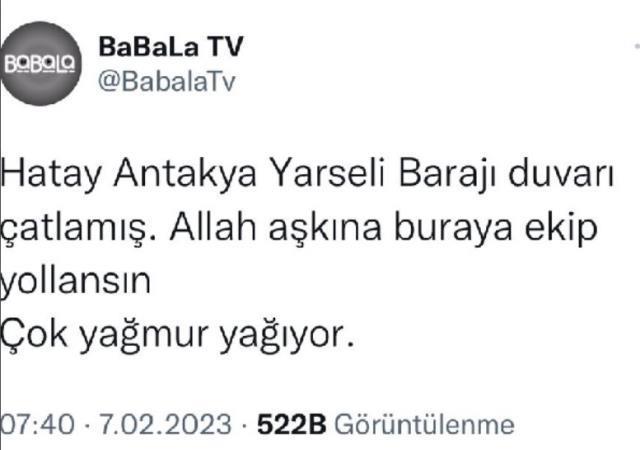 'Hatay'da baraj patladı' paylaşımı yapan Oğuzhan Uğur, adliyede