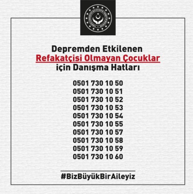 Bakan açıkladı! Anne babası yanında olmayan depremzede çocuklar ne olacak?