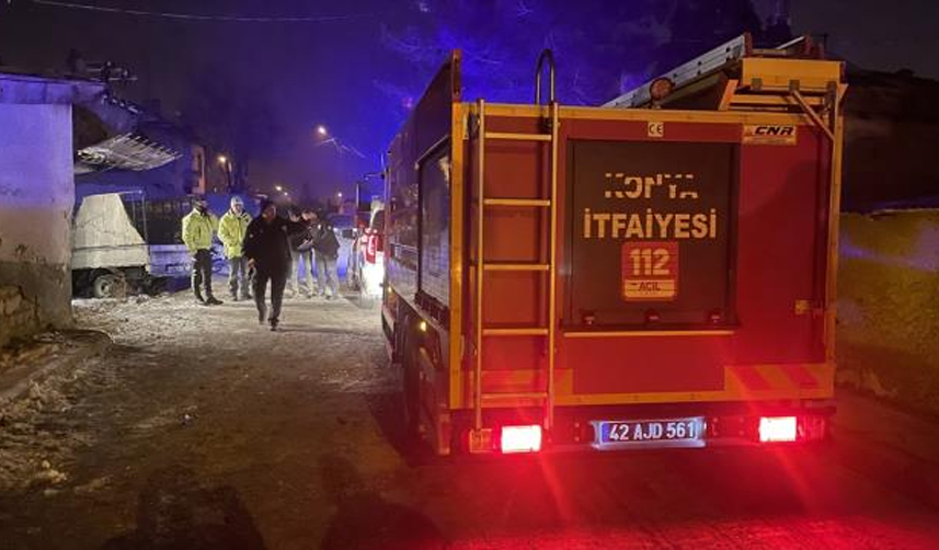 Depremden-kurtulup-Konya'ya-giden-7-kişilik-aile-çıkan-yangında-can-verdi