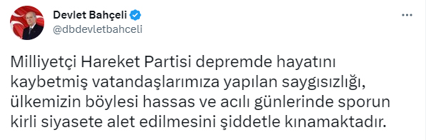 Maçlardaki “Hükümet İstifa” tezahüratlarına Bahçeli’den sert çıkış! “Seyircisiz oynansın”