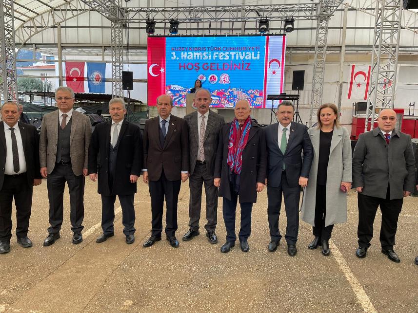 KKTC Cumhurbaşkanı Ersin Tatar’dan Hamsi Festivaline katıldı