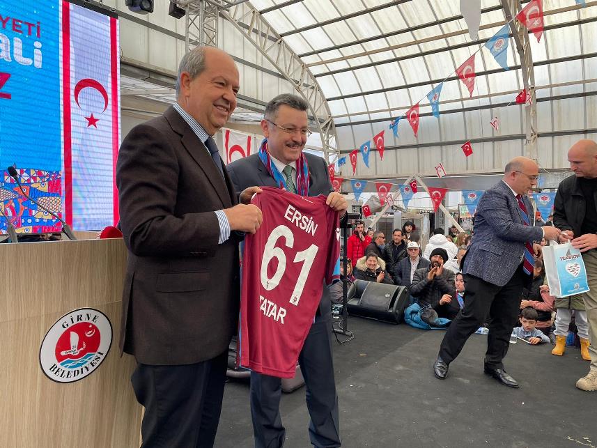 KKTC Cumhurbaşkanı Ersin Tatar’dan Hamsi Festivaline katıldı