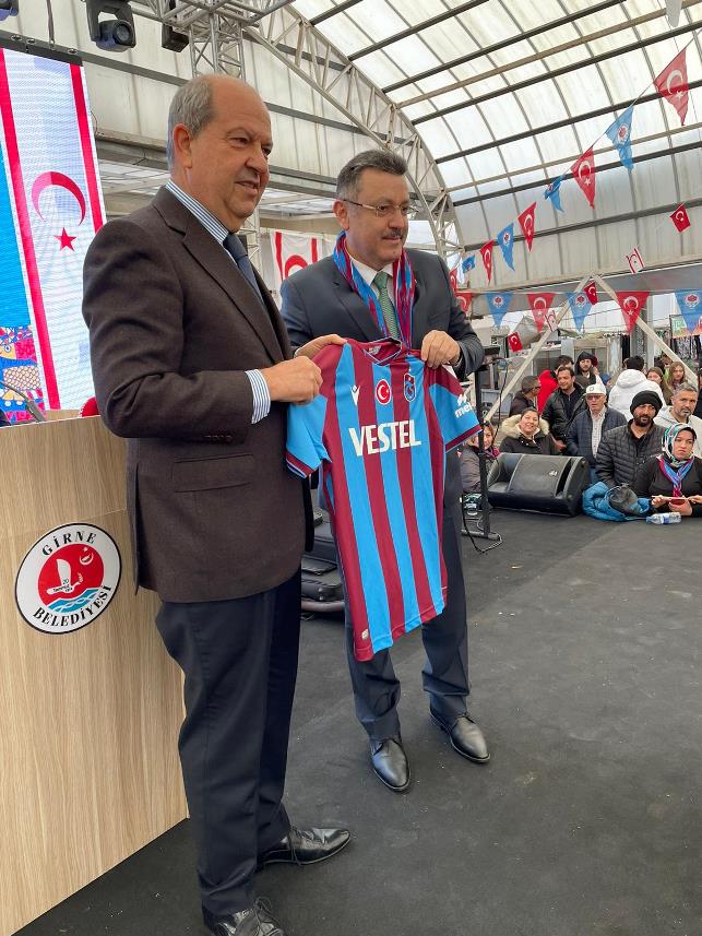 KKTC Cumhurbaşkanı Ersin Tatar’dan Hamsi Festivaline katıldı