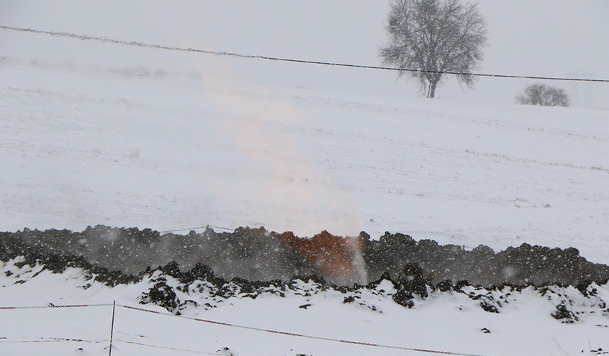 Samsun'da metan gazı yangını 20 gündür sönmüyor