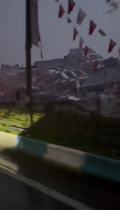 Kahramanmaraş Trabzon Caddesi yerle bir oldu