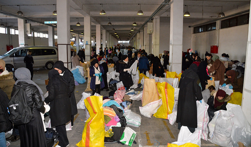 Trabzon, depremzedeler için tek yürek