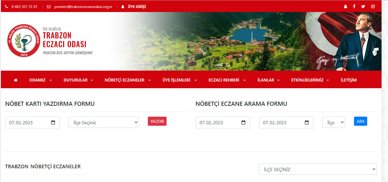 Trabzon’da nöbetçi eczaneler! Trabzon’da hangi eczaneler nöbetçi?