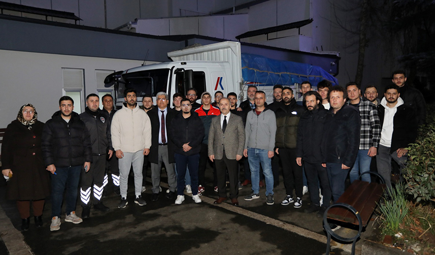 Trabzon Üniversitesi'nin yardımları deprem bölgesine ulaştırıldı