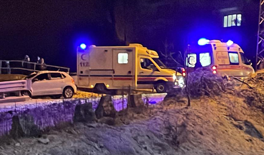 Trabzon’da kar kaza getirdi!