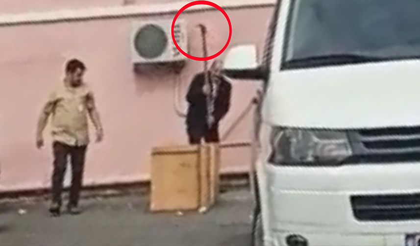 Trabzon'da kedi kulübesine kazmayla saldırı