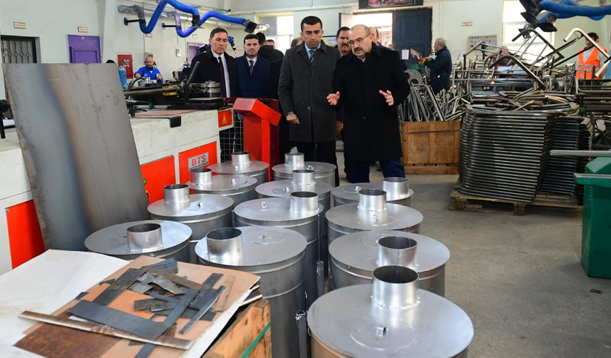 Trabzon’da MTAL’den afet bölgesi için soba üretimi