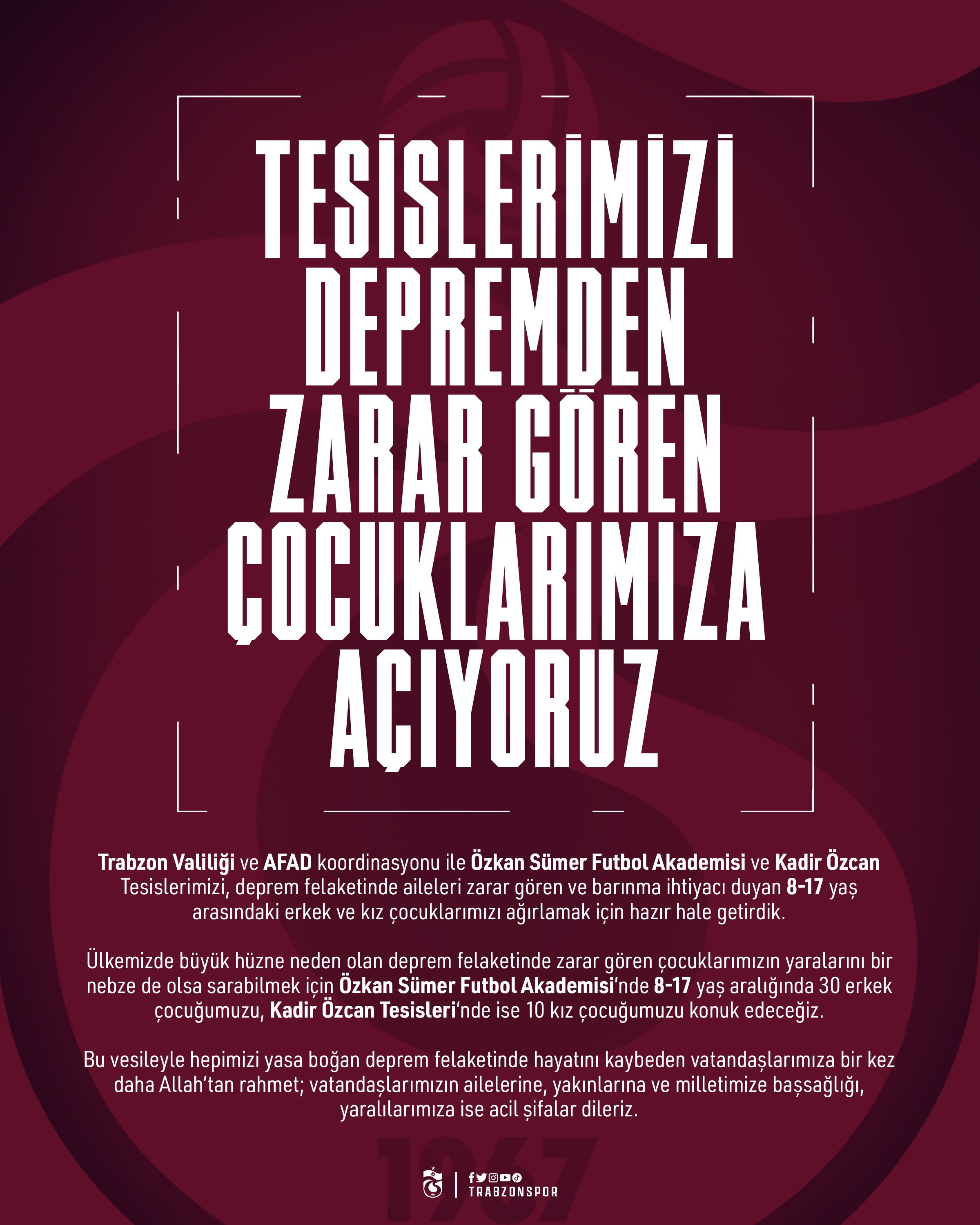 Giresun'da iş dünyası depremzedeler için birlik oldu