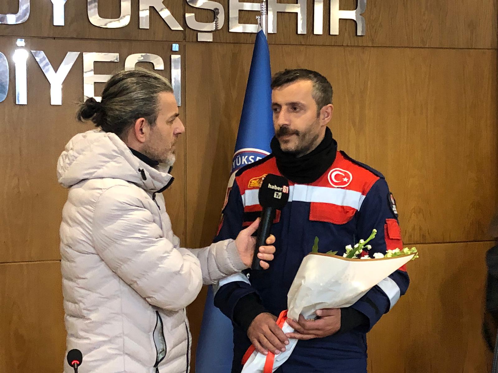 Trabzon'a gelen itfaiye ekibi