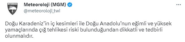 Meteorolojiden Doğu Karadeniz’e flaş uyarı!