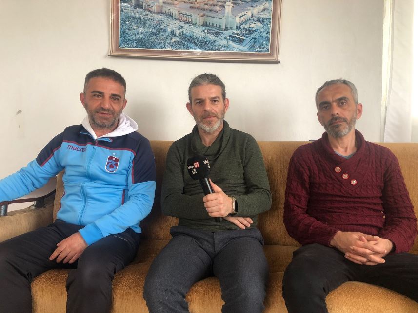Trabzonspor’un şike mücadelesinde Malatya’dan yürüyerek geldiği Trabzon’a bu kez depremzede olarak geldi
