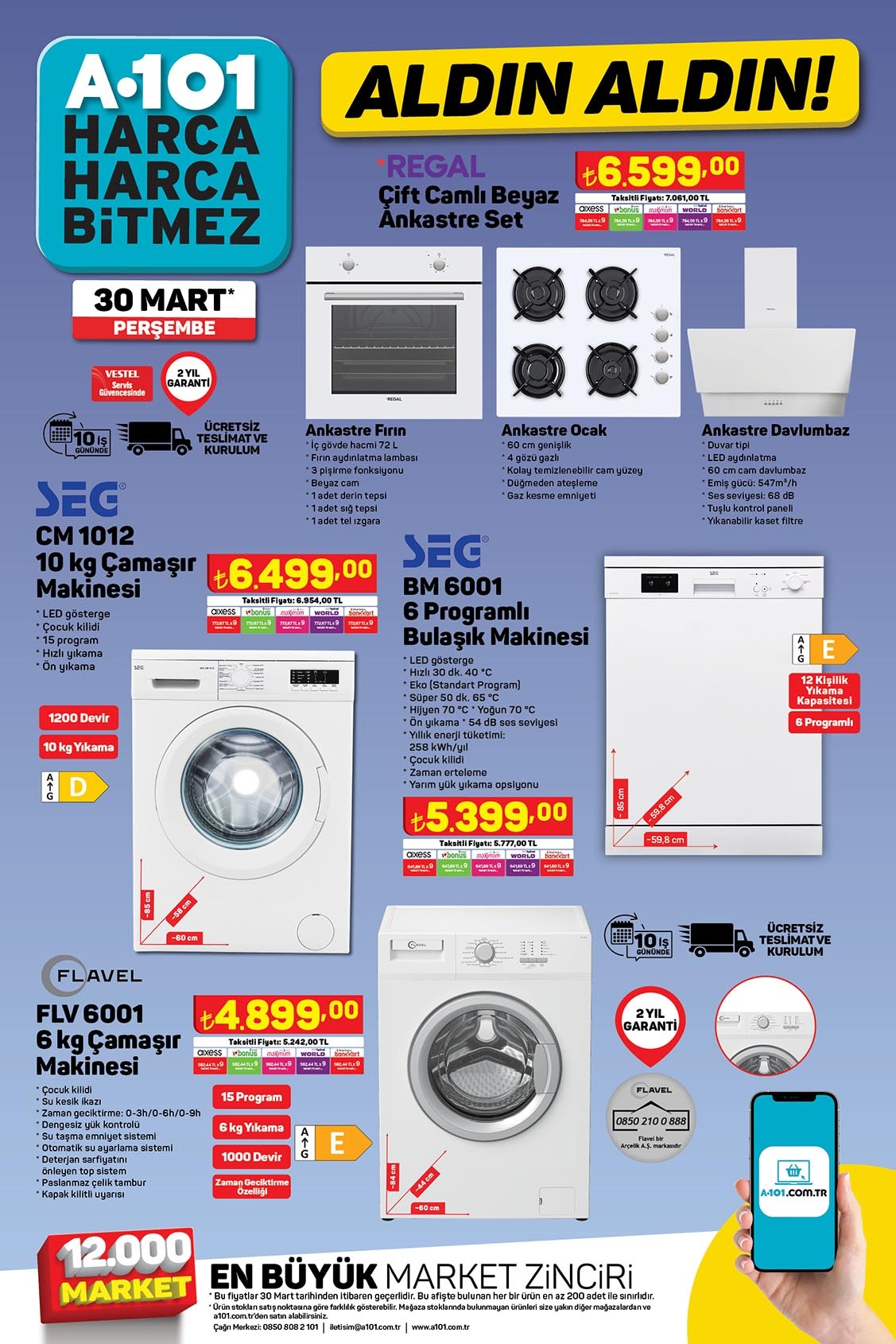 A101 Aktüel ürünler 30 Mart! A101’de bu hafta neler var?