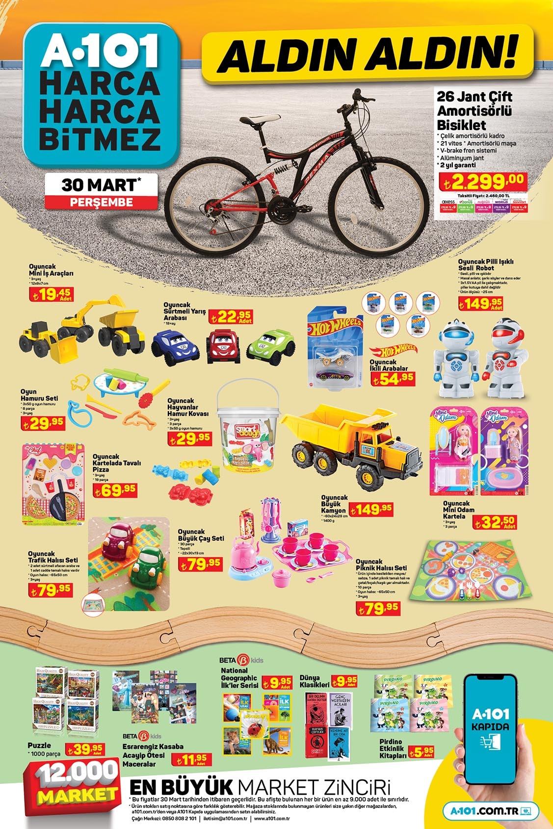 A101 Aktüel ürünler 30 Mart! A101’de bu hafta neler var?