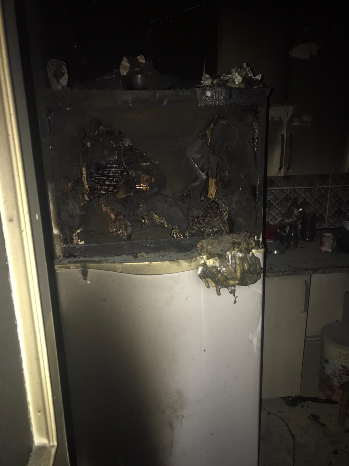 Trabzon'da evde korkutan yangın! 