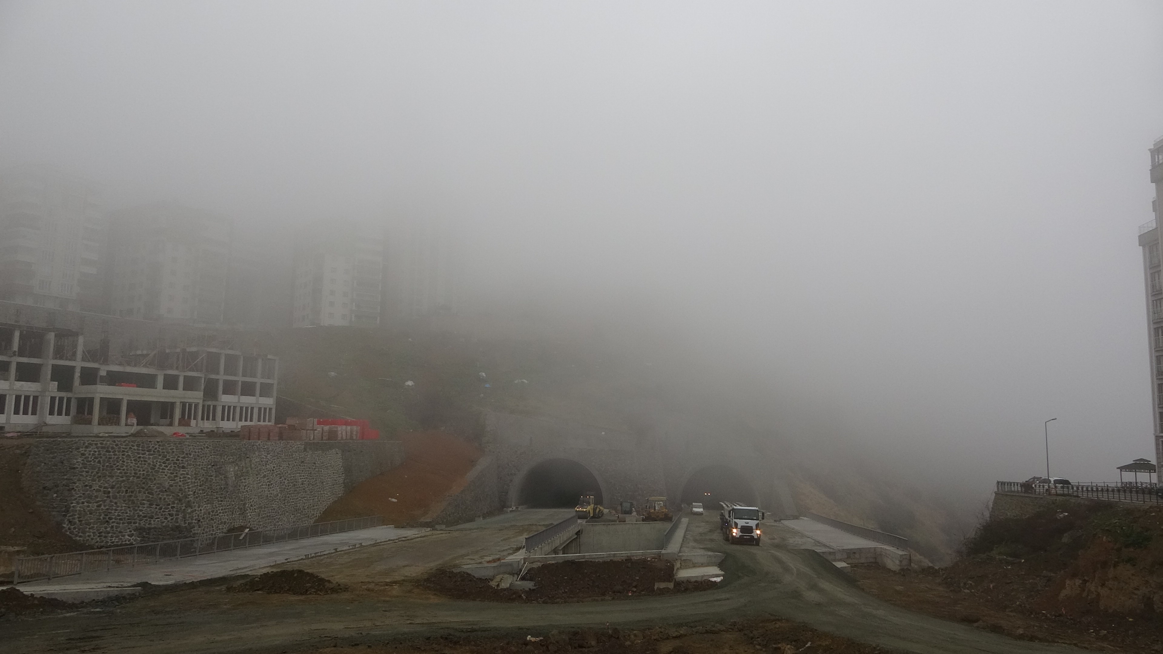 Trabzon'da yoğun sis etkili oldu
