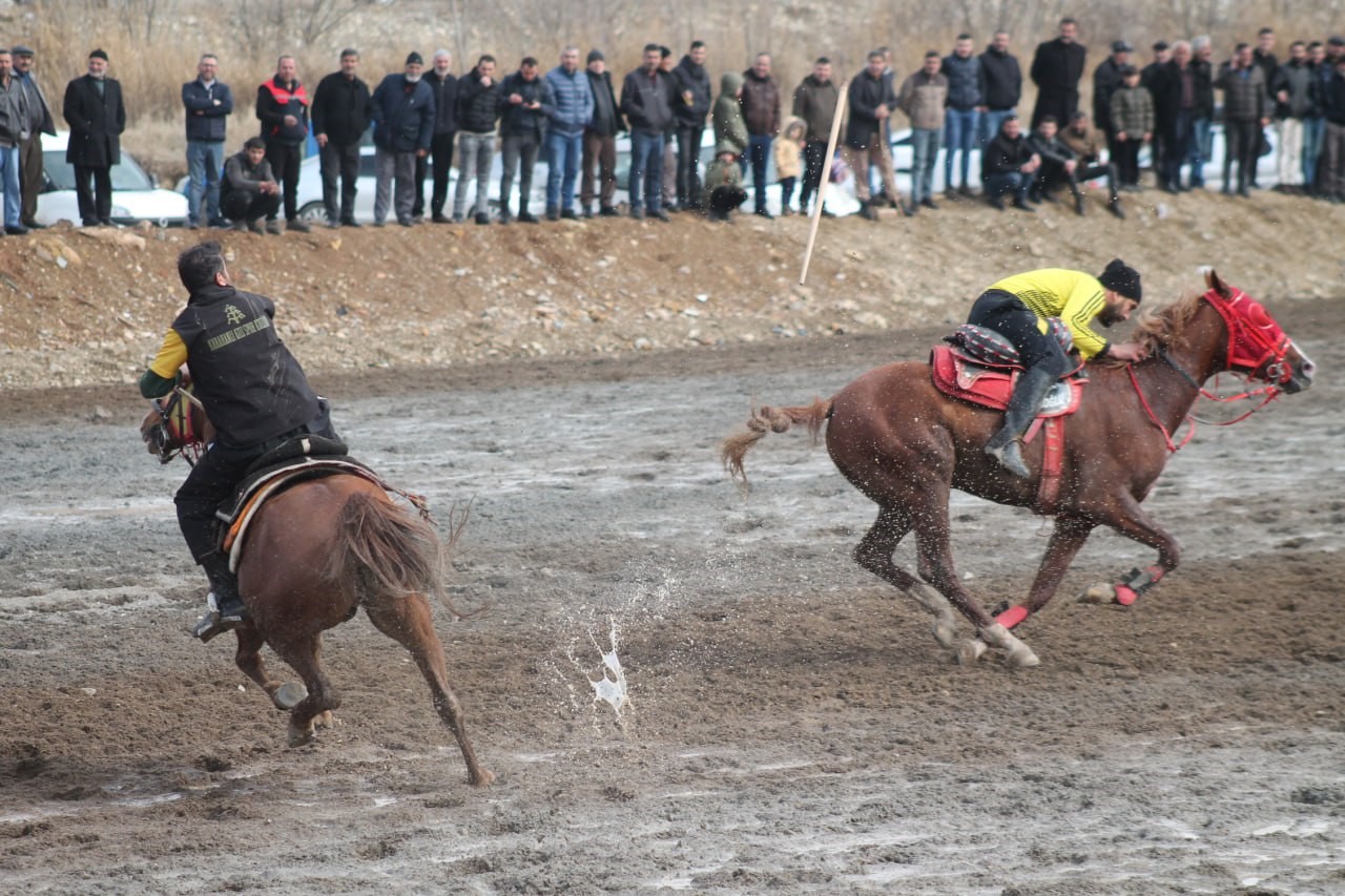Bayburt'ta bu kez atlar depremzede aileler için dörtnala koştu