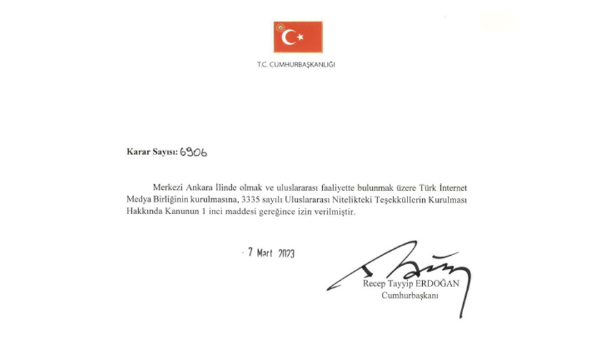 Cumhurbaşkanı Erdoğan imzaladı! Türk İnternet Medya Birliği resmen kuruldu
