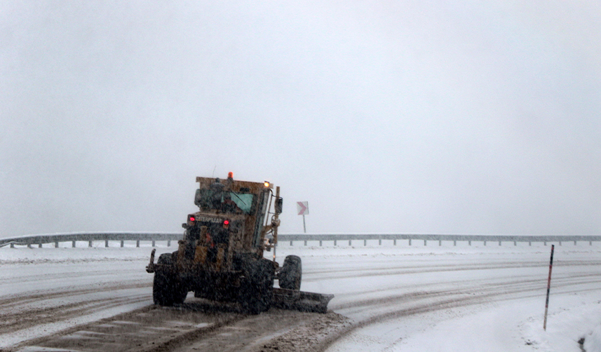 Bayburt'ta kar yağışı etkili oldu!