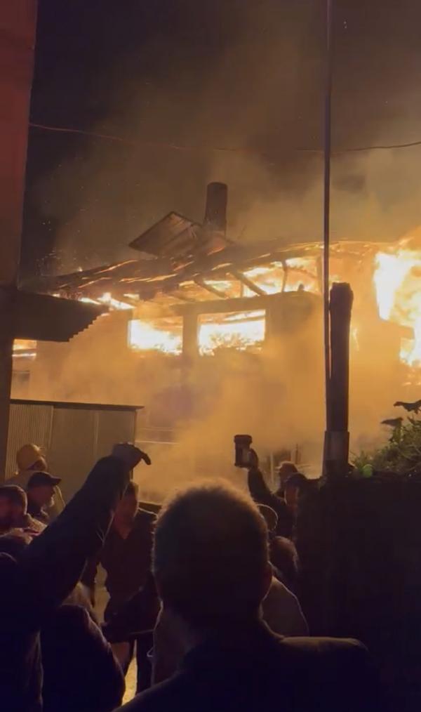 Rize de baca yangını