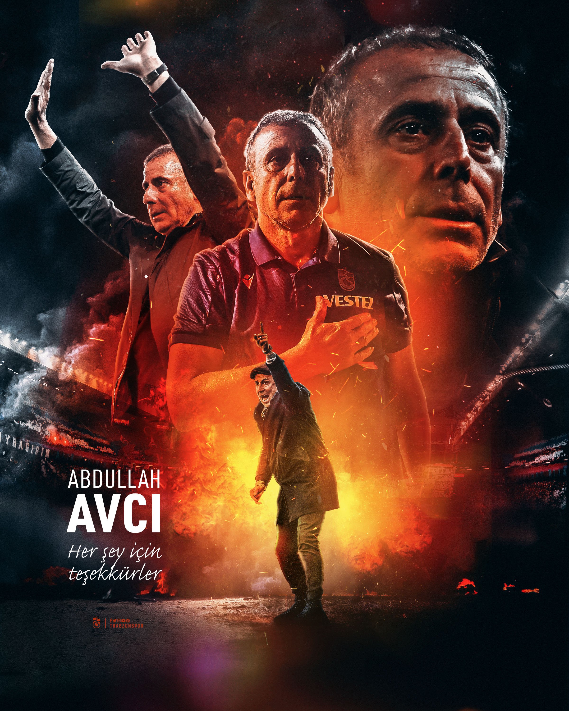 Abdullah Avcı, Trabzonspor'a veda etti