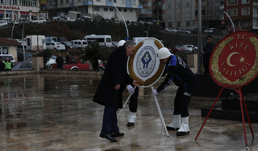 Rize'nin kurtuluş yıl dönümü törenle kutlandı