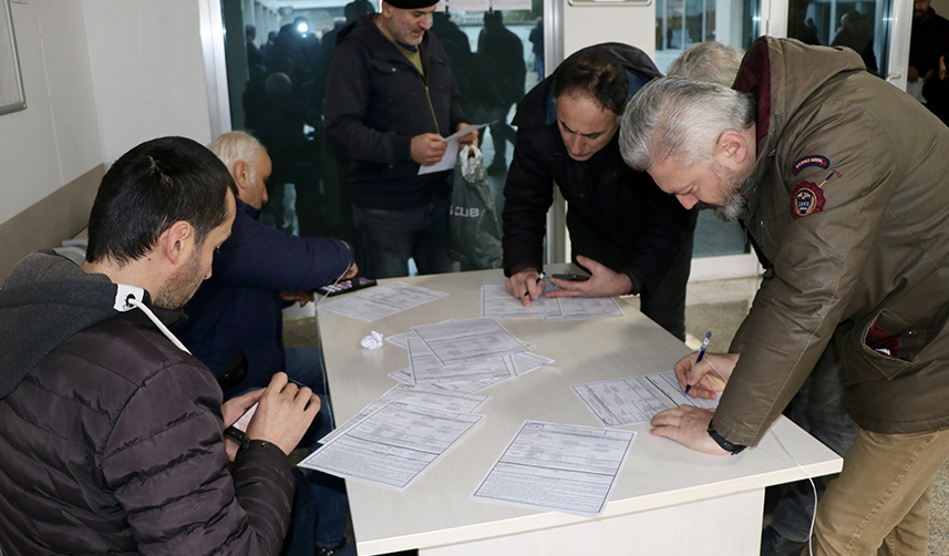 Trabzon'da EYT mesaisi