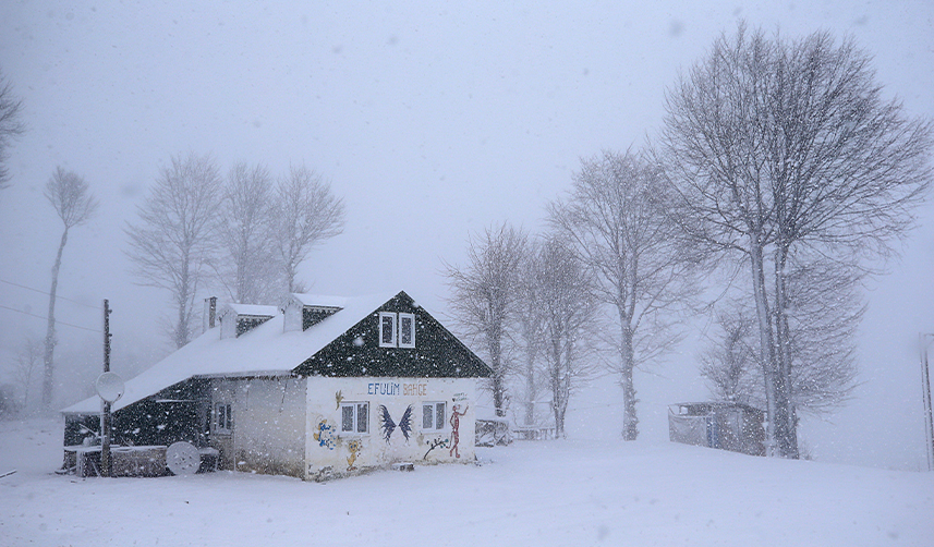 Trabzon'da kar etkili oldu!