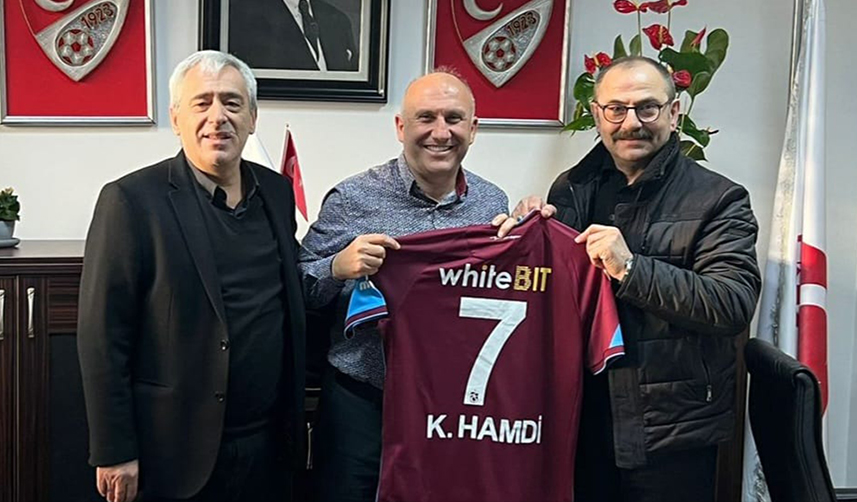 Trabzonspor yöneticilerinden TFF Bölge Müdürü Aslan'a ziyaret