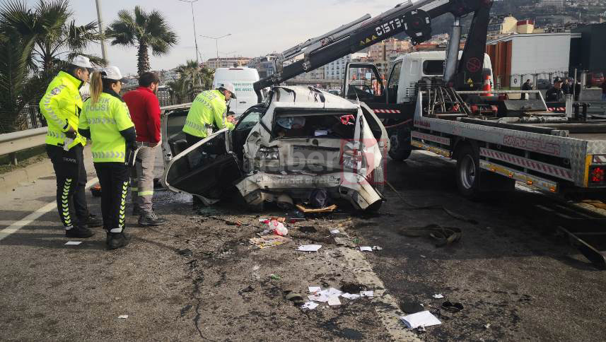 Trabzon'da feci kaza! 1 ölü 4 yaralı